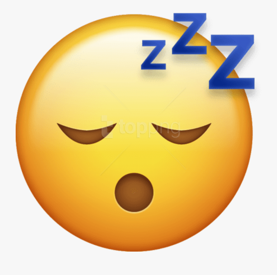 Transparent Background Sleep Emoji, Transparent Clipart