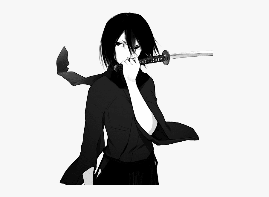 Samurai - Mikasa Black And White, Transparent Clipart