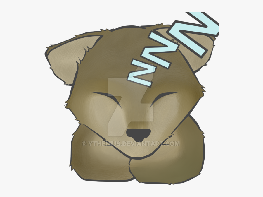 Sleepy Wolf Twitch Emote - Sleep Emote Twitch, Transparent Clipart