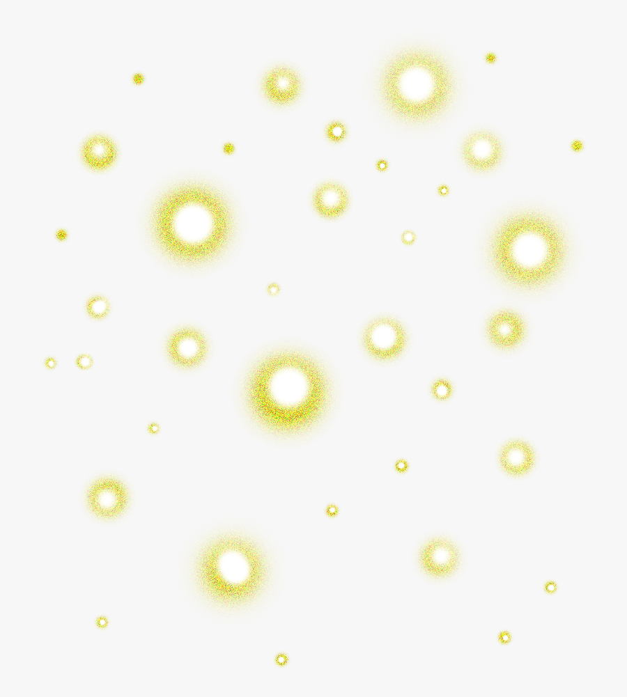 Glittery Sparkles Yellow - Circle, Transparent Clipart