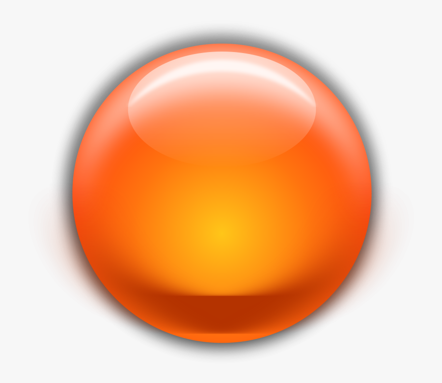 Orange Jewel - Sphere Orange, Transparent Clipart