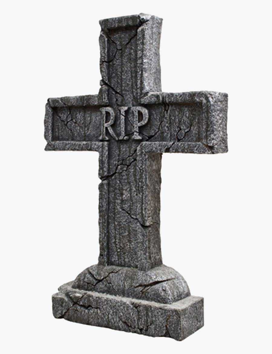 Headstone - Cross Tombstone, Transparent Clipart