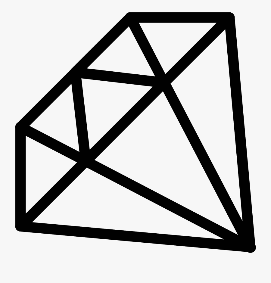 Transparent Shape Clipart Black And White - Diamante Png, Transparent Clipart