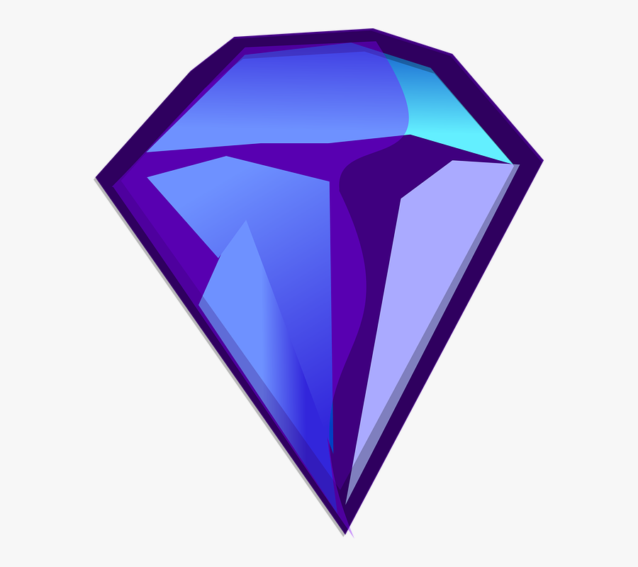 Diamond, Jewel, Luxury, Sparkle, Cubic Zirconia, Gem - Purple Diamond Animated, Transparent Clipart
