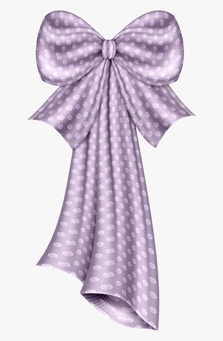 Violet Bow, Transparent Clipart