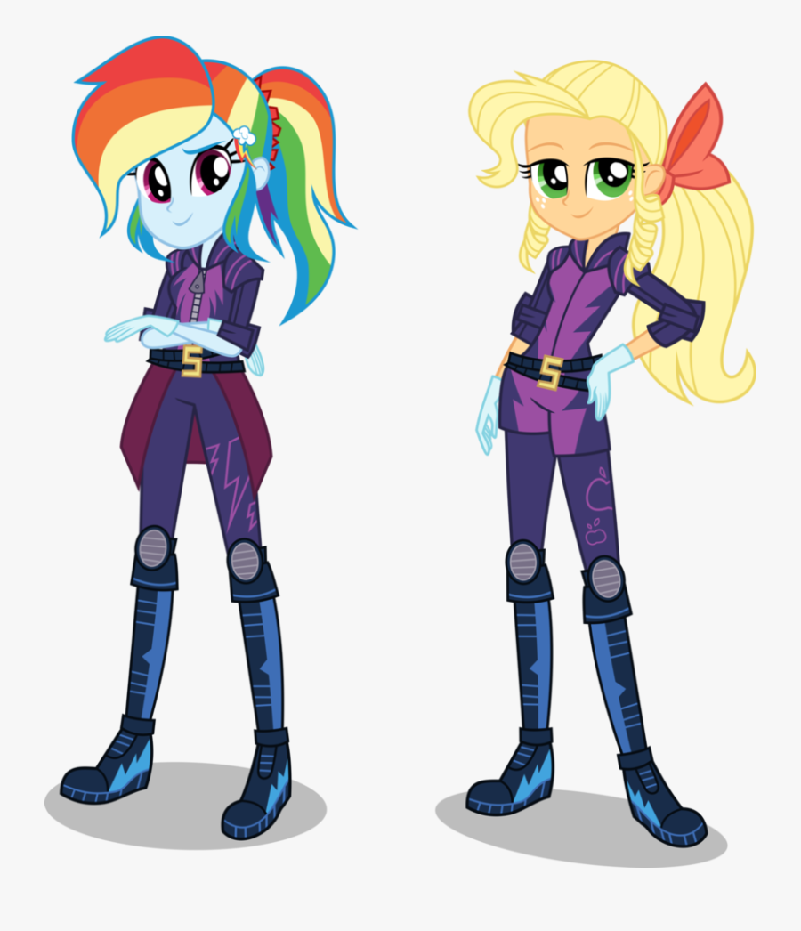 [au] Motocross Rainbow Dash And Apple Jewel By Limedazzle - Mlp Au Rainbow Dash, Transparent Clipart