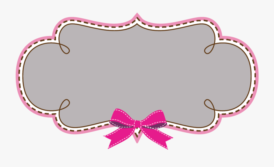 Transparent Pink Bows Clipart - Png Frame Logo, Transparent Clipart