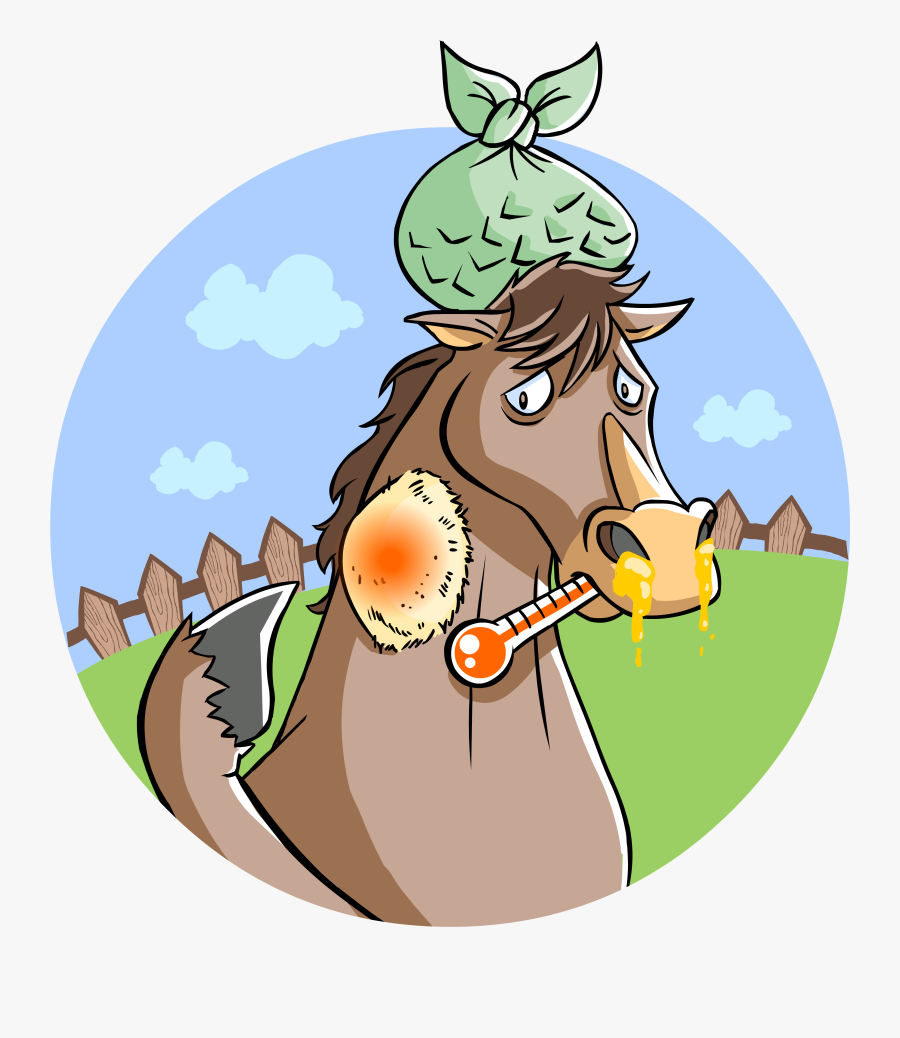 Agribusiness, Agriculture, Livestock, Animal Disease - Sick Horse Clipart, Transparent Clipart
