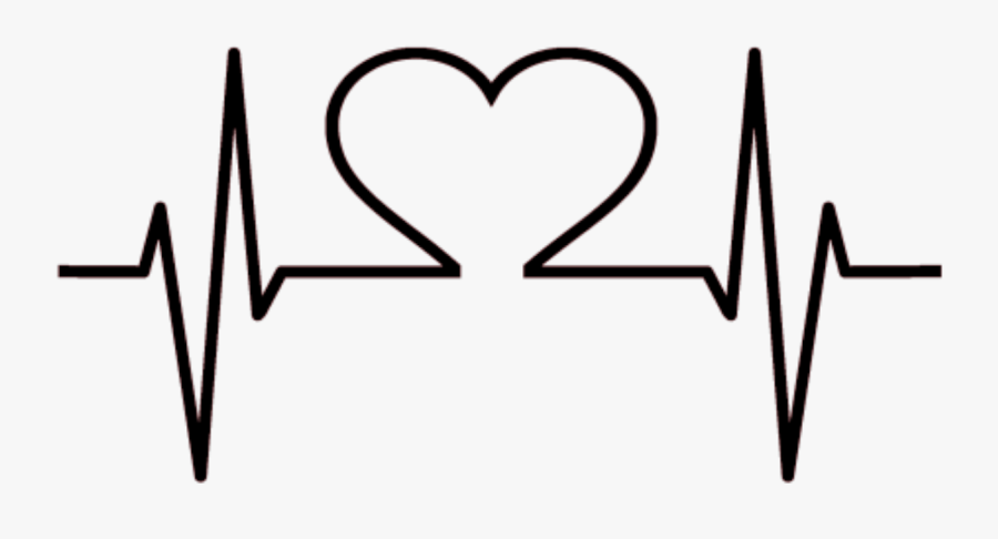 Love Heart Line Heartbreak Heartbeat Lifeline Black - Heart Logo In Black And White, Transparent Clipart