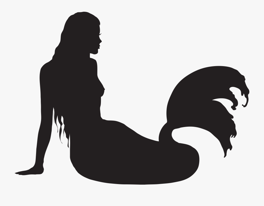 Png Royalty Free Library Sitting Silhouette Png Clip - Transparent Background Mermaid Silhouette Mermaid Png, Transparent Clipart