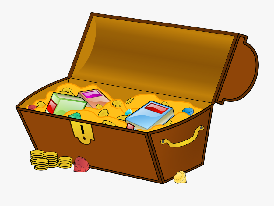 Treasure Chest Money Clipart, Explore Pictures - Treasure Chest With Books, Transparent Clipart