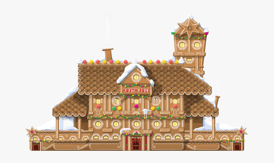 Gingerbread Clipart Train - Gingerbread House, Transparent Clipart