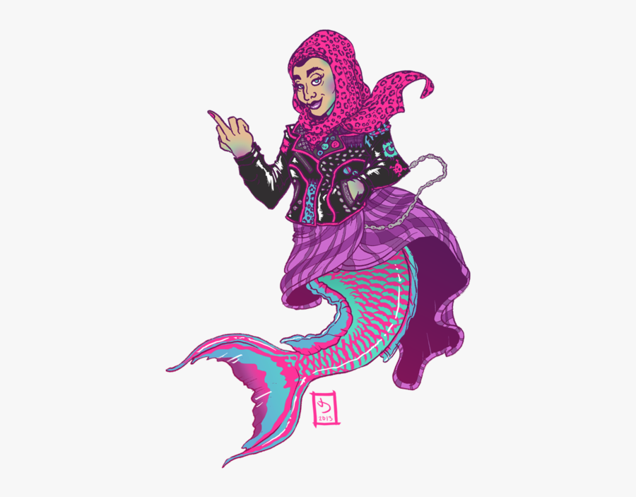 Siren Sticker Mermaid Fairy Free Clipart Hq Clipart - Punk Mermaid, Transparent Clipart