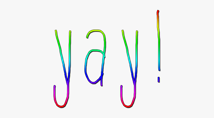 Yay Clipart - Calligraphy, Transparent Clipart