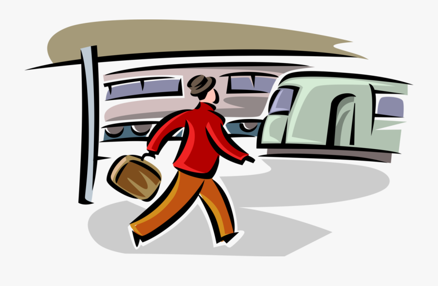 Clipart Train Commuter Train - Illustration, Transparent Clipart