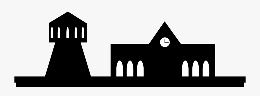 Clip Royalty Free Stock Ficheiro Train Svg Wikip - Silhouette Train Station, Transparent Clipart