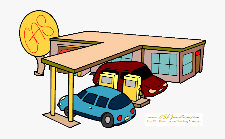 Image Transparent Buildings In The City Esl Junction - Flashcards Of Bus Stop, Transparent Clipart