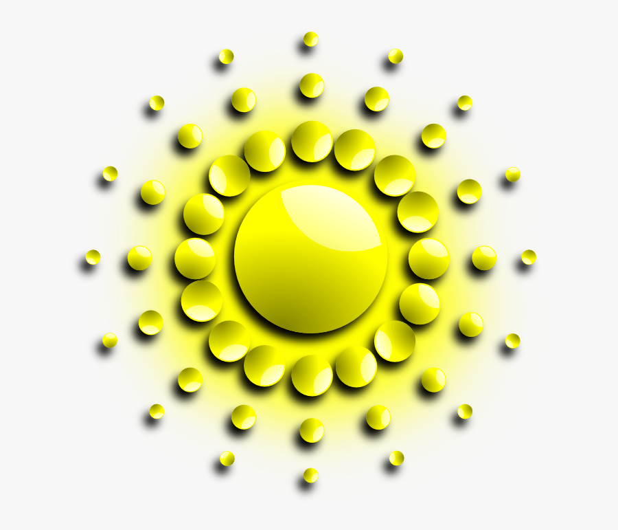 Sun With Spherical Sunrays Svg Clip Arts - Gambar Abstrak Matahari, Transparent Clipart