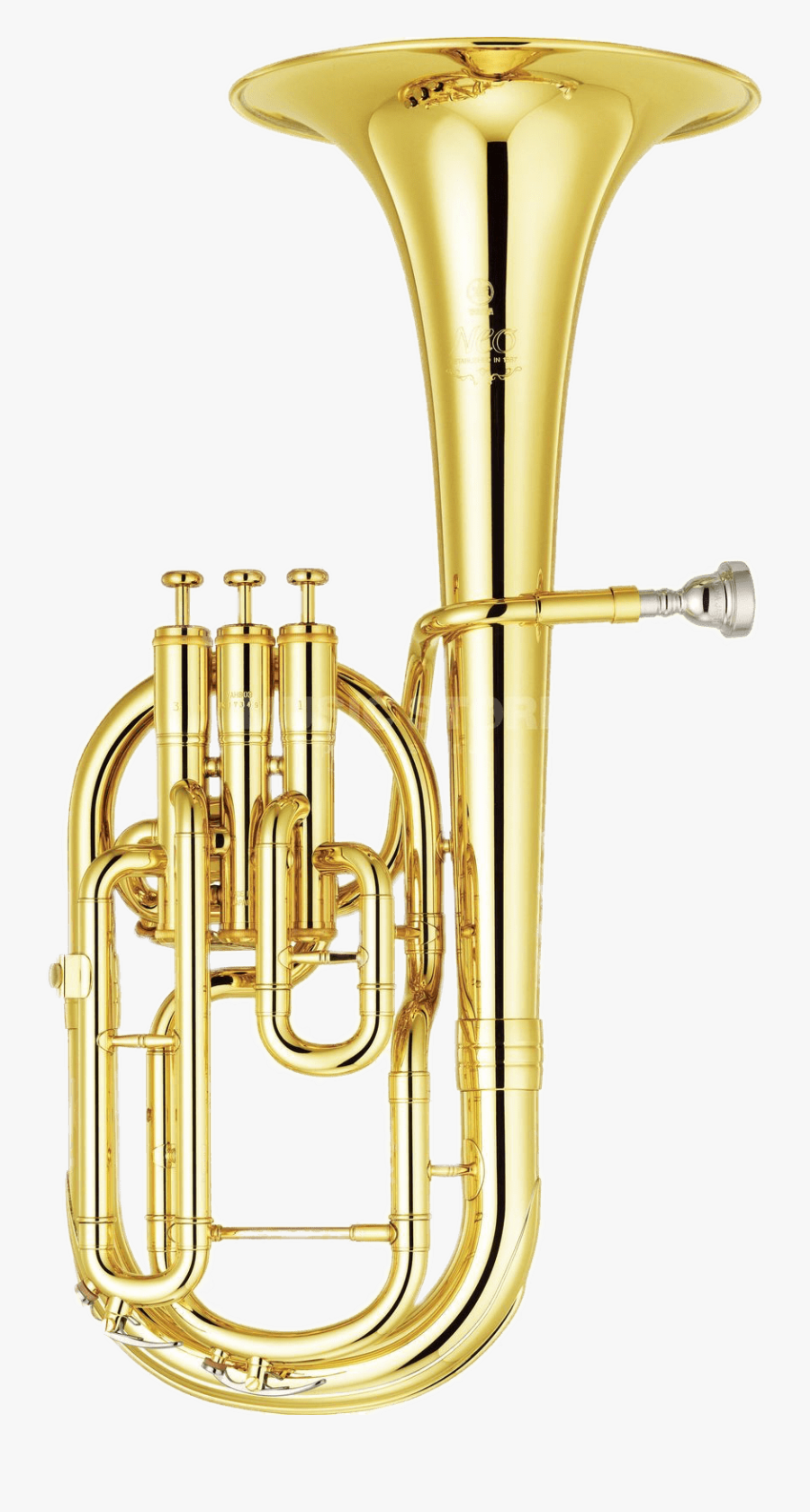 Transparent French Horn Clipart - Yamaha Neo Tenor Horn, Transparent Clipart
