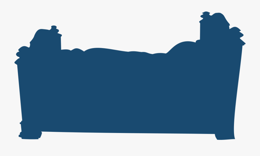 Old Bed Silhouette Clipart , Png Download - Cama Silueta, Transparent Clipart