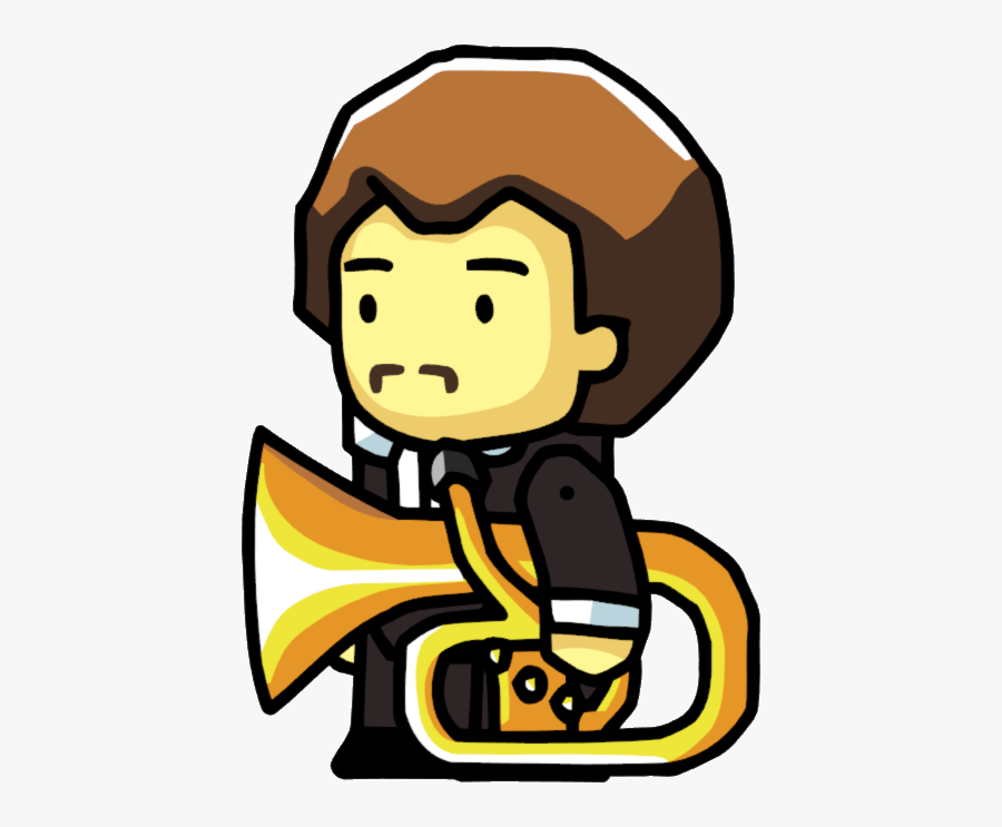 Scribblenauts Tuba Player, Transparent Clipart