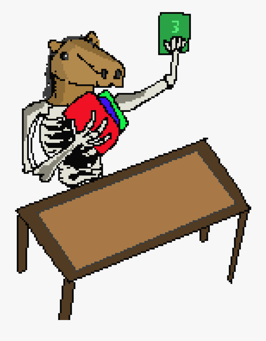 Horse Man Playing Cards - Cartoon, Transparent Clipart