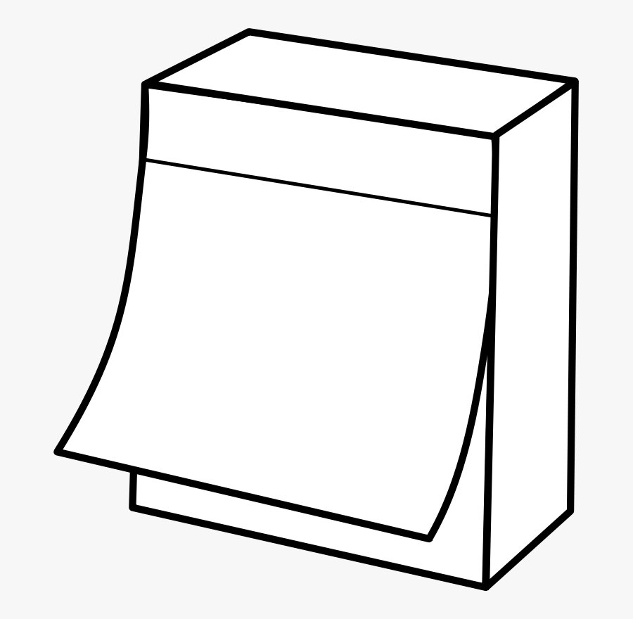 Outline Clipart Of Post Its, Transparent Clipart