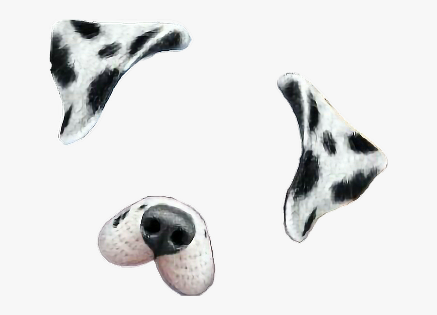 Snapchat Filters Clipart Dalmatian - Snapchat Dog Filter Png, Transparent Clipart