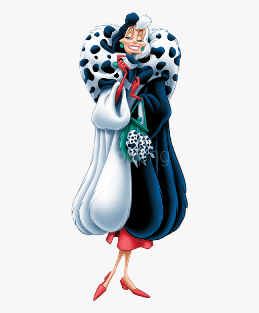 101 Dalmatians Svg - Cruella De Vil Disney Villains, Transparent Clipart