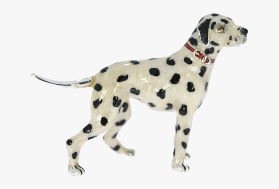 Sterling Silver & Enamel Small Dalmatian Dog By Saturno - Dalmatian, Transparent Clipart