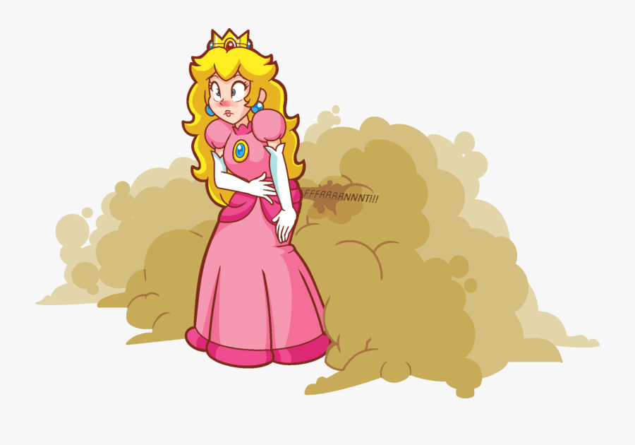 Fat Princess Peach Fart - Sexy Princess Peach Farts, Transparent Clipart