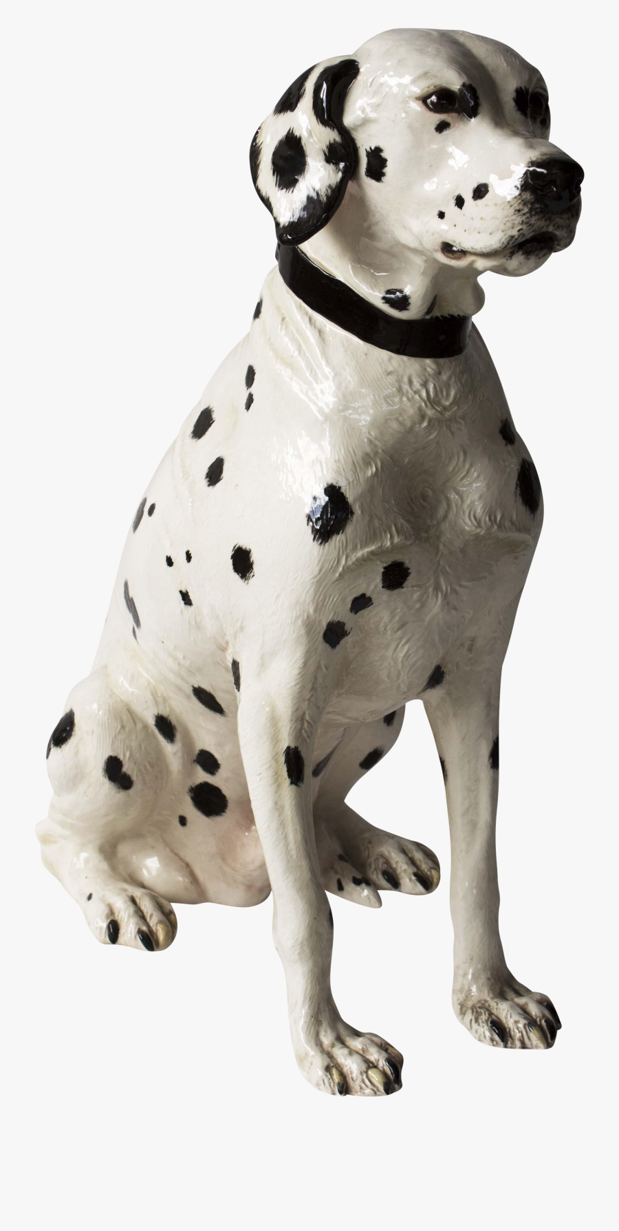 Clip Art Vintage Porcelain Dalmatian Lifelike - Vintage Ceramic Dalmatian, Transparent Clipart