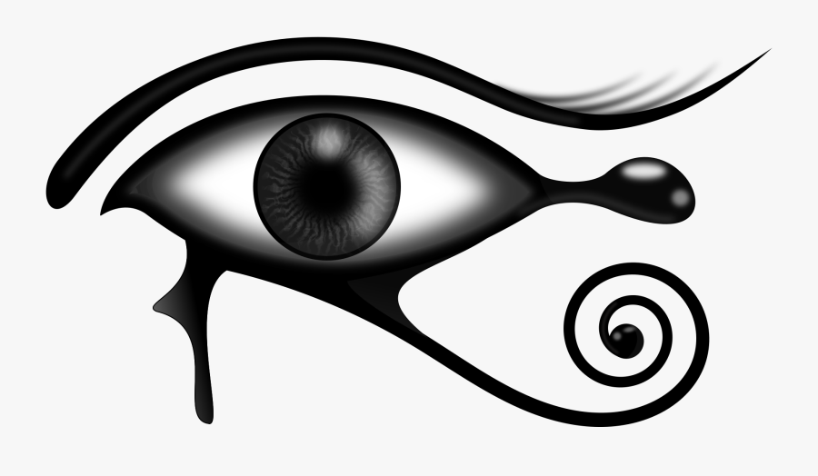 Egyptian Eye Clip Art - Egyptian Art Black And White, Transparent Clipart