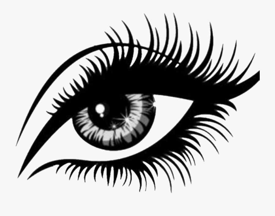 Transparent Eye Clipart - Eyelash Clipart Black And White, Transparent Clipart