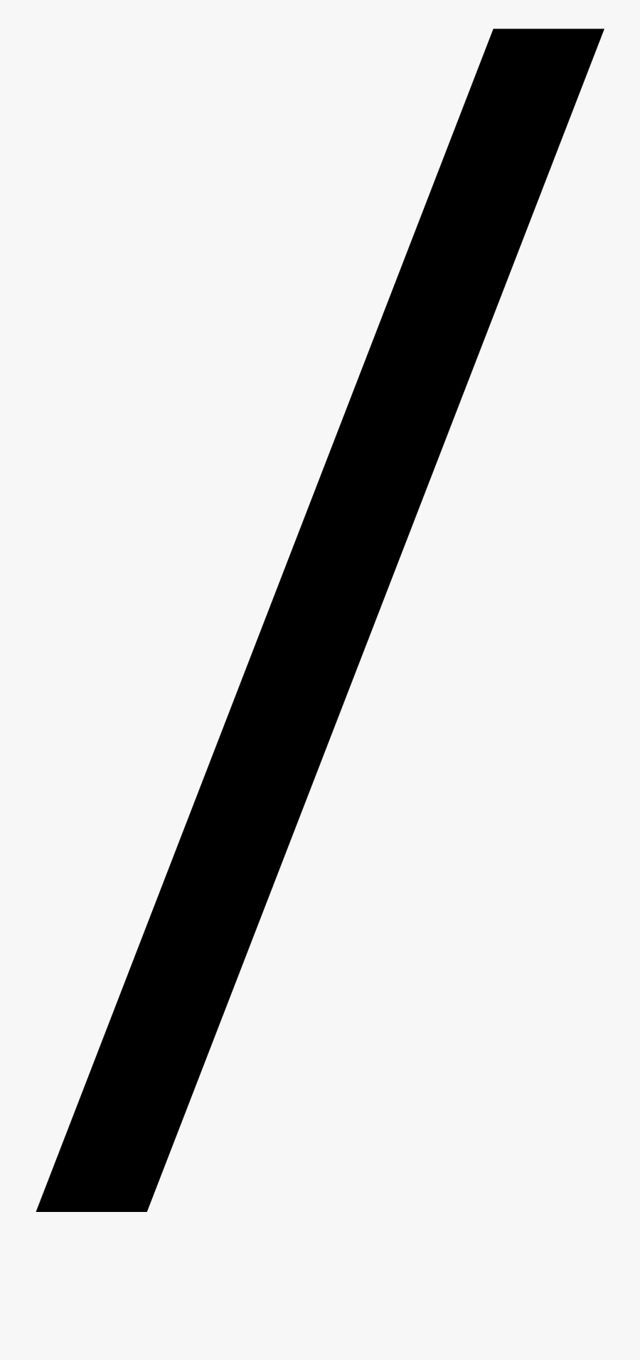 Clip Art Forward Slash Symbol - Slash Png, Transparent Clipart