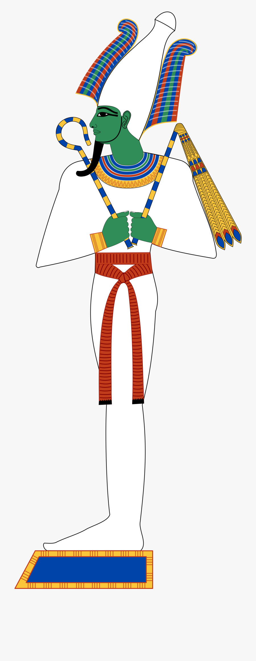 Egypt Clipart Egyptian Headdress - Osiris Egyptian God, Transparent Clipart