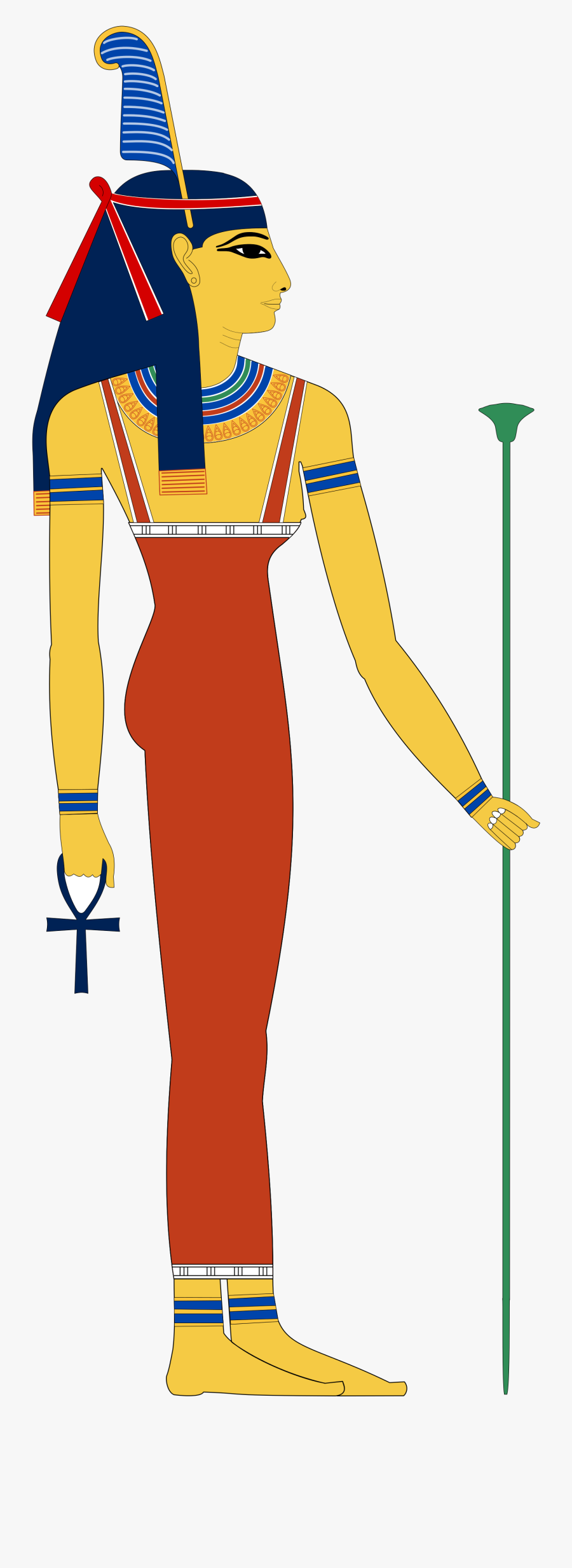 Ancient Clipart Egyptian Family - Ancient Egyptian Goddess Hathor, Transparent Clipart