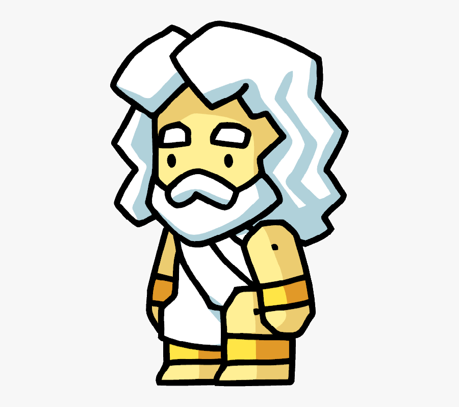 Scribblenauts Zeus - God Clipart, Transparent Clipart