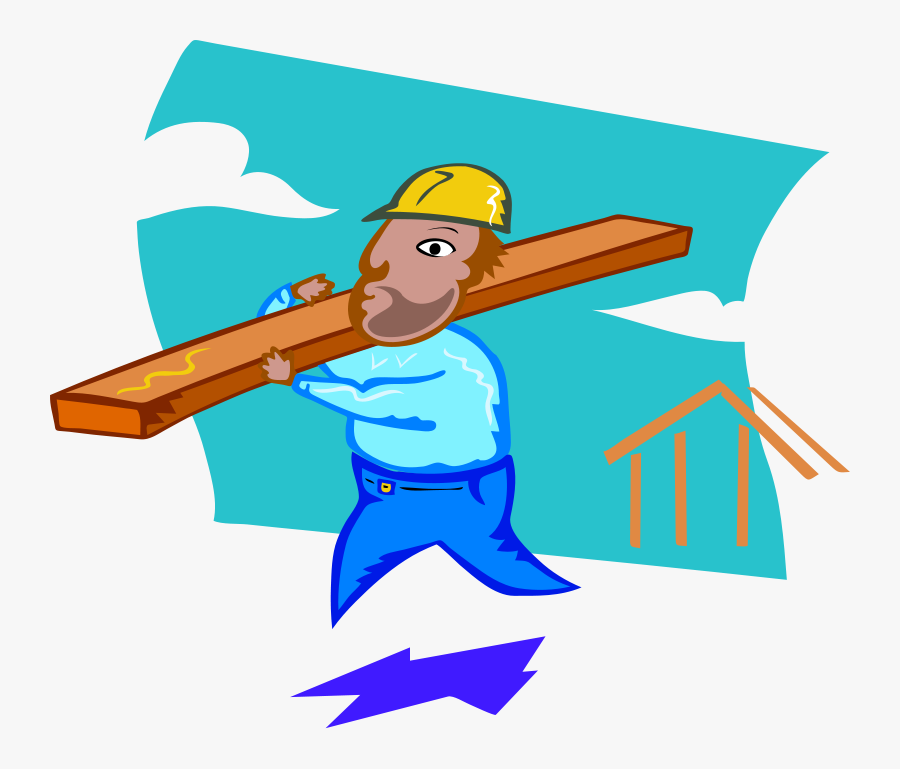 Construction Worker Svg Clip Arts - Carpenter Clipart, Transparent Clipart