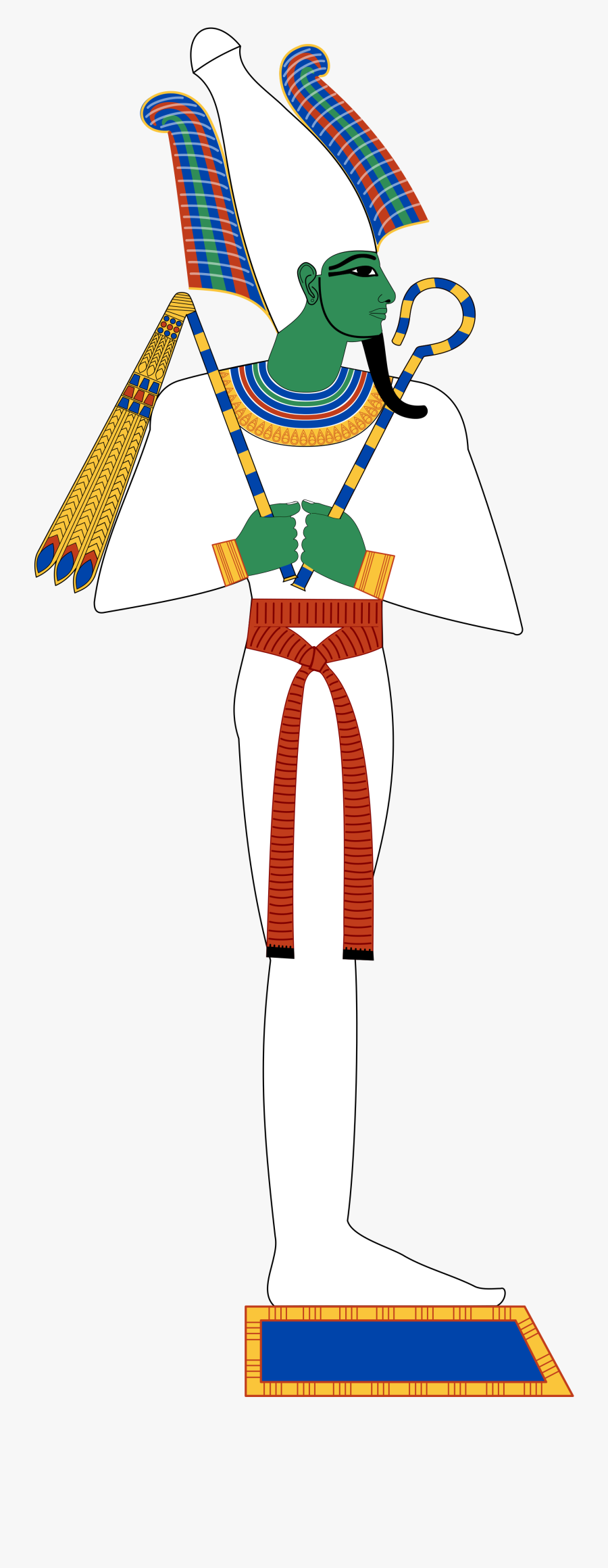 Osiris Egyptian God Clipart Png Download Isis And