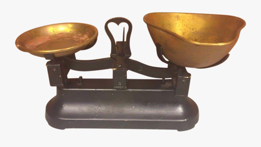 Scale Clipart Top Pan Balance - Antique, Transparent Clipart