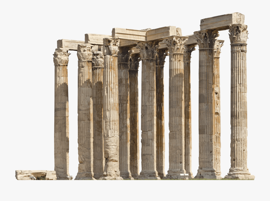 Temple Of Olympian Zeus, Transparent Clipart
