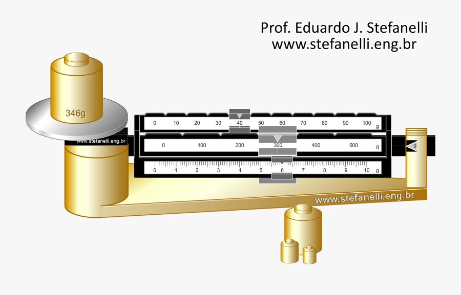 Picture Black And White Library Triple Beam Balance - Brass, Transparent Clipart