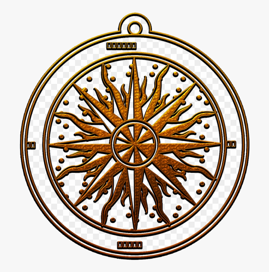 Compass Metallic Clipart Egyptian Rose Free Transparent - Compass Transparent, Transparent Clipart