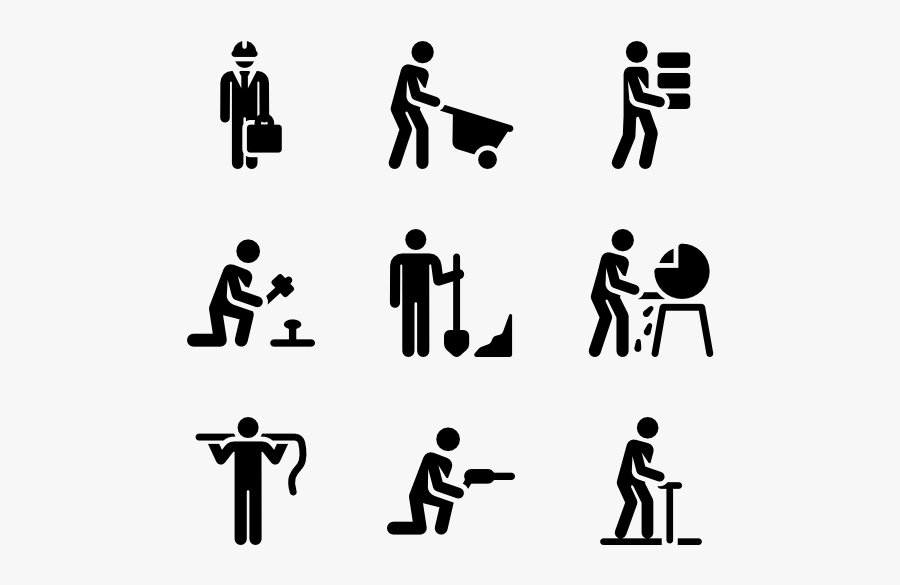Construction Workers - Construction Worker Icon, Transparent Clipart