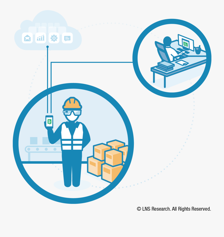 Clipart Connected Worker, Transparent Clipart