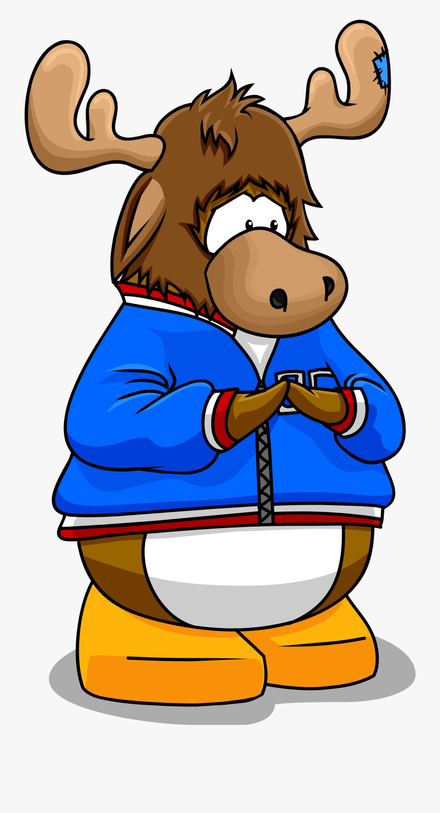 Zeus The Moose - Club Penguin Team Red V Team Blue, Transparent Clipart