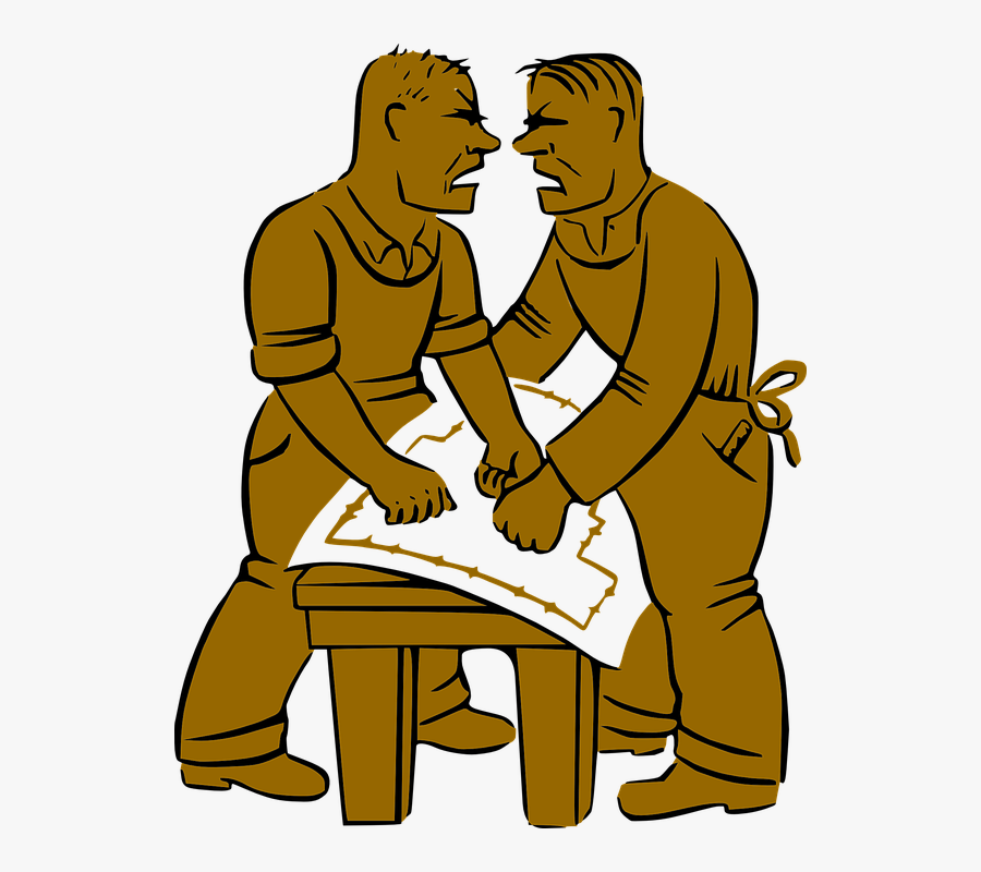 Co-workers, Argument, Argue, Worker, People, Yelling - Go Each Other Hammer And Tongs, Transparent Clipart