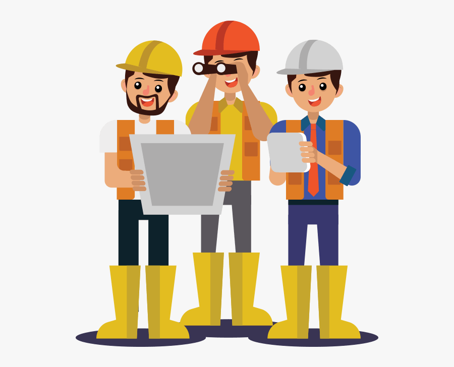Transparent Construction Worker Clipart - Construction Worker Vector Png, Transparent Clipart