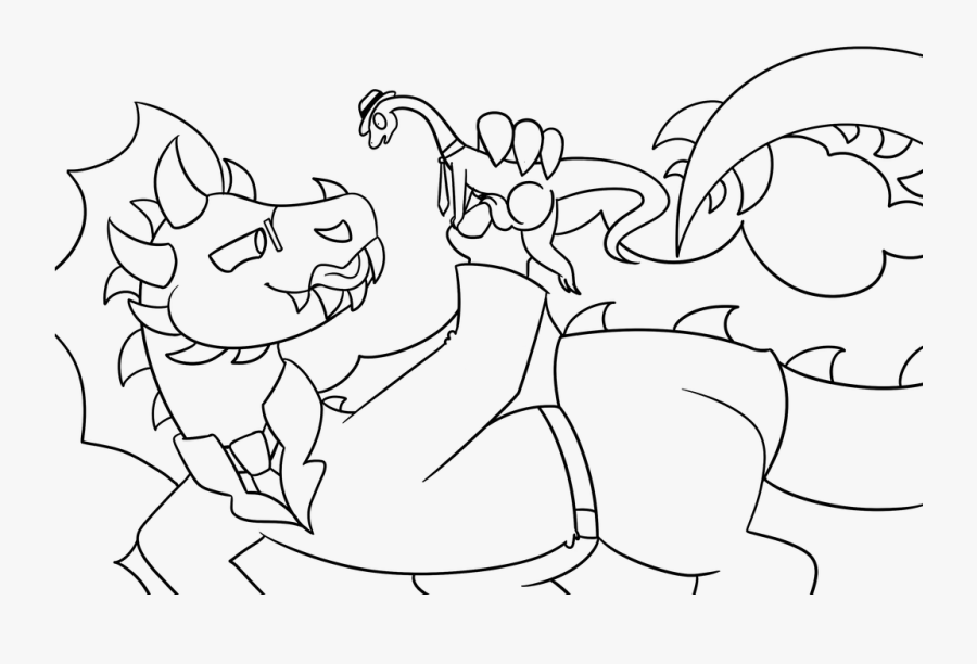 Snack Time Lineart - Line Art, Transparent Clipart